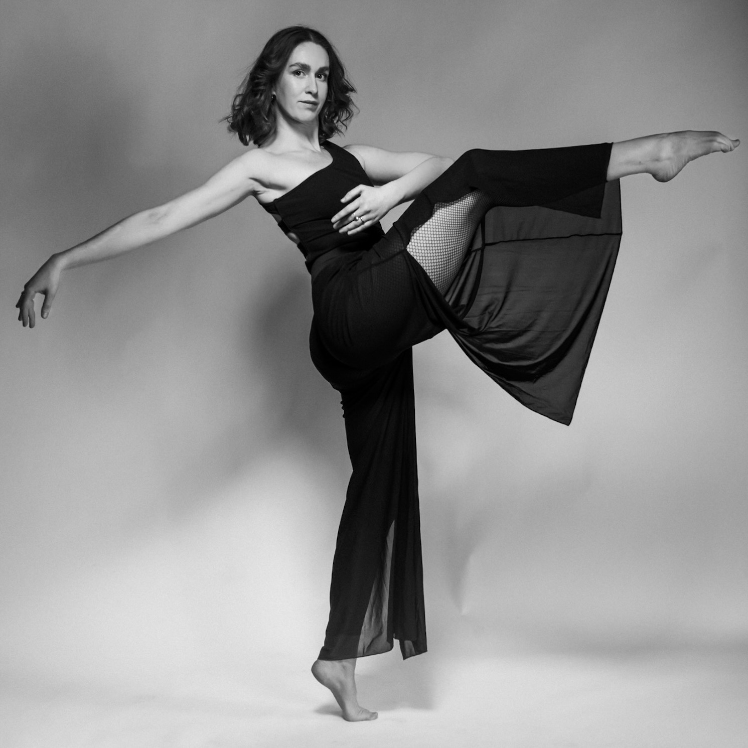 Marina Rosenstein beim Ballettunterricht im Tanzsaal in Bad Honnef